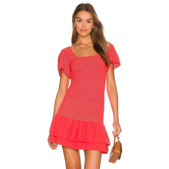 Nation LTD Mitzy Smocked Ruffle Tiered Mini Skirt Size XS - Picture 4 of 16